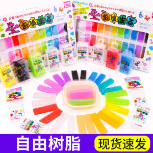 Oyumaru Resin Block Thanh Đá Sương Mát Màu Trong Xoắn Thẳng Đa Năng Tự Do Đồ Chơi Mô Hình Làm Thủ Công Đồ Trang Trí