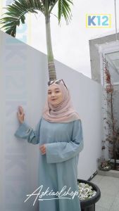 AZKIA ABAYA GAMIS WANITA MUSLIM TERBARU BASIC ABAYA POLOS UKURAN S M L XL XXL