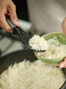 High End Non-Stick Kitchen Rice Spoon Home Use Joseph Stainless Steel Handle Plastic Body Cooking Utensil Easy to Clean