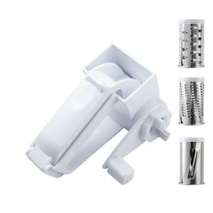 Máy Bào Phô Mai Đa Năng 3 Trong 1 Quay Tay Thân Thiện Với Môi Trường Có Thể Gấp Gọn Bằng Nhựa Dùng Cho Nhà Bếp