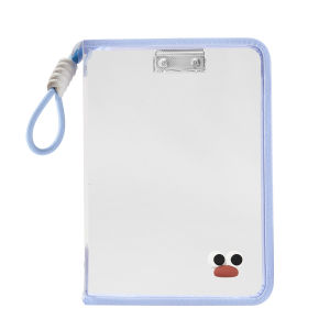 A4 Transparent Document Bag Handheld Thickened Waterproof Storage Pouch Poratble Large Capacity Storage Bag Zipper File Bag