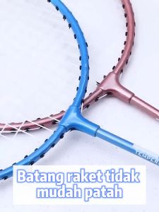 SPEEDS Raket Badminton Bulu Tangkis Paket Lengkap 1 Set 2pcs Alat Olahraga LX 032-515