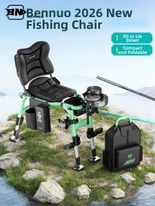 BENNUO | Foldable Multifunctional Portable Fishing Chair for Wild Fishing Small