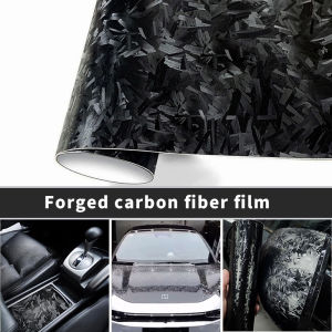 High-quality Matt Forged Glass Black Sticker Car Wrap Vinyl Motorcycle Accessories Carbon Fiber Wrap Car Tuning Stickers Decal