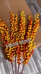Hoa đào đông vàng cam hot trend 2026 Cành Đào đông vàng loang đỏ trang trí Tết và decor chụp ảnh