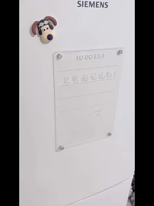 Magnetic Refrigerator Board Clear Acrylic Message Fridge Reusable Erasable Weekly Calendar Planner Note Papan Tulis