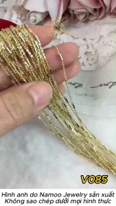 Dây Chuyền Thời Trang Nữ V085 Mạ Vàng Thiết Kế Lạ Mắt Bền Màu Siêu Xinh