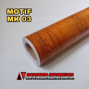 Sticker Wallpaper Premium PVC - Wallpaper Sticker Dinding meja lemari motif kayu (45cm x 5meter)