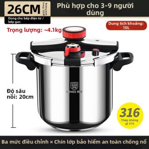 RONGCHUAN | Nồi Áp Suất Chống Nổ An Toàn Cho Lò Điện Từ Dung Lượng Lớn