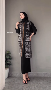 ZUDEVA - VEST TENUN MEDINA Atasan Outer Batik