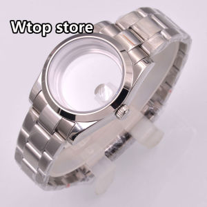 36MM/40MM Watch Case Silver 10ATM Waterproof Sapphire Crystal For NH34 NH35 NH36 PT5000 ETA2824 ST2130 Movement steel bracelet