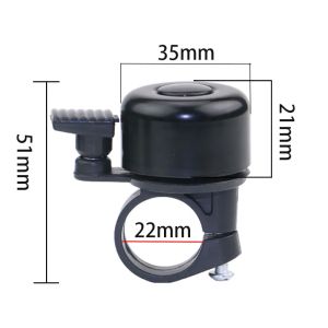 Bike Bell Aluminum Alloy - Safety Horn for MTB/Road Bicycle Anti-Slip Mount w/ Handlebar Ring Bicycle parts