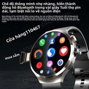 Đồng Hồ Thông Minh Full Netcom 4G/5G Màn Hình AMOLED 1.98 Inch 210 °   Camera Xoay Android 13 Hệ Thống Kép GPS Pin 1900mAh Thiết Bị Theo Dõi Sức Khỏe