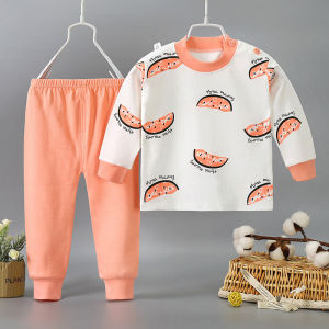 Bộ Đồ Lót Cotton Nguyên Chất Thoải Mái Cho Trẻ Em Bộ Quần Áo Mùa Thu Cho Bé Trai Và Bé Gái Quần Áo Trẻ Sơ Sinh