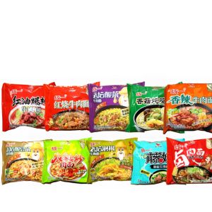 Unified Flavorful Spicy Beef Noodles in Bag Mixed Box Special Hot Degree Breakfast Emergency Outdoor Night Snack Noodles