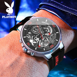 Jam Tangan Gaya Kasual Cowok: Playboy 2024 Multifungsi Kronograf