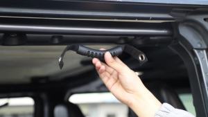 SHINEKA Car Top Handle Non-slip handle With Hole Seat Headrest Grab Handle For Jeep Wrangler YJ TJ JK JL 1997-2023+ Accessories