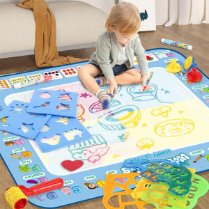 🚀Malaysia Delivery🚀Water Drawing Mat Painting Set Montessori Educational Toys for Kids Activity Kit 60x80cm