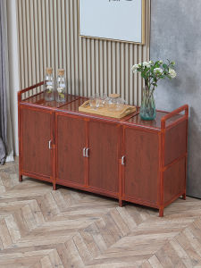 Multi-Functional Kitchen Cabinet Aluminum Alloy Storage Rack Simple Assembly Home Use Tea Water Cabinet Dining Room Sideboard