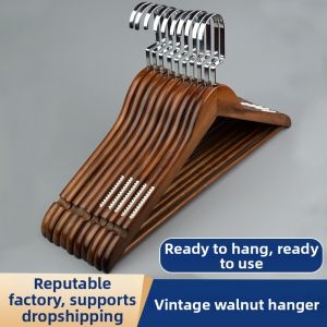 ZHIZHOU | Non-slip Wooden Clothes Hanger Home Use