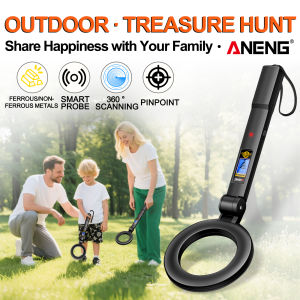 ANENG | ANENG DM3005B Handheld Metal Detector Beep Vibration Dual Alarm Low Power Security Inspection Treasure Detection Metal Detector