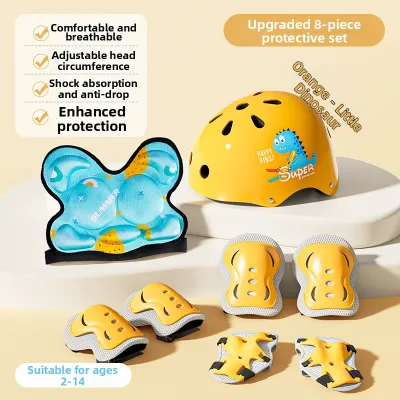 SUPER YOUNGSTER | Childrens Roller Skating Protection Gear Helmet Set Balance Bike Bicycle Skateboard Ice Skating Knee Pads Professional Protective Equipment