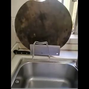 Stainless Steel Cutting Board Holder/ Chopping Board Frame方形双隔款砧板架