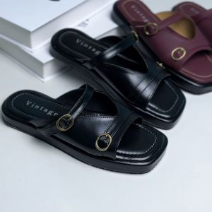 Vintage Sandal PLatform Wanita Super Empuk Ringan Sendal Cewek Karet Gaya Korean Style Natalya series