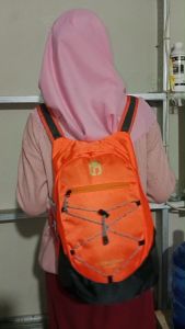 Tas Gunung lipat carrier RED lipat Anti air-011eXseVen 17liter-tas lipat outdoor serbaguna murah tas summit gunungdaypack pria outdoor