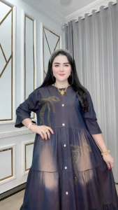 Pilihan Midi Standart Arin Bervariasi SemiJeans LD100–110 PB115 dengan Manik Depan Rawis atau Rempel dan Opsi Saku Realpict