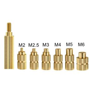 Heat Set Insert Soldering Iron Tip Head M2 M2.5 M3 M4 M5 M6 Hot Melt Insets Nut Brass Embedded Thread Insertion Kit With Solderi