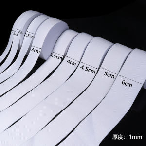 5-10yards/roll 15/20/25/30/35/40/45/50/60mm White Sewing Elastic Band High Elastic Bands Waistband For DIY Garment Accessories