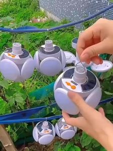 Replica Shop หลอดไฟตุ้ม Solar Light 5 โหมด หลอดไฟพกพา หลอดไฟฉุกเฉิน ไฟแคมป์ปิ้ง