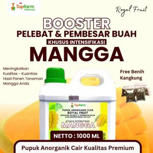 Pupuk Mangga Terbaik / Pupuk Mangga Topfarm / Pupuk Pelebat Buah Mangga / Pupuk Tanaman Mangga Cepat Berbuah / Pupuk Penyubur Pohon Mangga / Booster Pembesar Buah Mangga