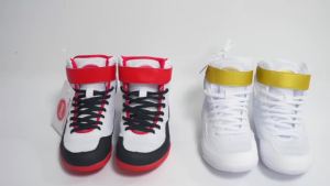 Training Wrestling Shoes for Men Fitness Boxing Boots Mid Top Boxing Shoes for Ankle Support Non-slip Shock-Absorbing Sole