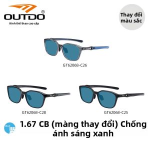 Gọng Kính Chống UV Thể Thao Màu Đen Hình Tròn Cao Cấp