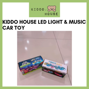 Kiddo House Mainan Kereta Kanak-Kanak LED Light & Music Car Toy For Kids Police Car Racing Car