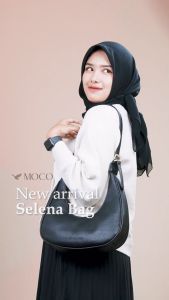 【LAST CALL】Selena Bag MOCO Fashion Tas Bahu Wanita Half Moon Bag Kulit Korean Style Y032