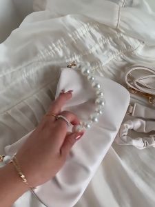 Tas selempang Bahu Kulit Wanita Tas Hp Cewek Mini Pearl Bag GC 8538 terlaris kekinian