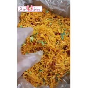 200g Khô gà lá chanh xé cay siêu ngon loại 1 đồ ăn vặt tuổi thơ Shop Mẹ Sam