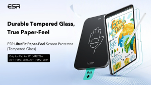 ESR iPad 10/11/12th Gen | Air 11"(26/25/24) - UltraFit Paper-Feel Tempered Glass (2pcs Pack)