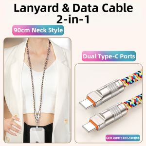 YINGYUE | 2-in-1 Anti-Loss Phone Chain Charger