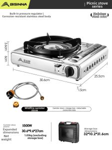 BSWOLF | Infrared Portable Stainless Steel Outdoor Stove Cooker