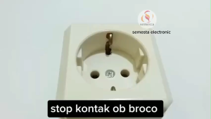Stop Kontak Lubang 1 OB merk BROCO SN