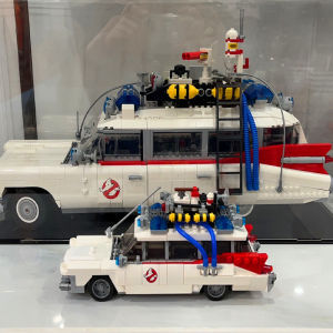 Domestic MOC Assembly Toy Ghostbusters Cadillac CF0306 Ghost Catcher Car Model Building Blocks Plastic Toys for Ages 14+