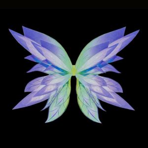 Butterfly Wings Back Decoration Kids Glowing Elf Fairy Dress Internet Celebrity Little Angel Girl Balloon Flash Little Girl Back