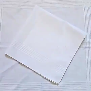 6/12pcs Pure White Scarf Handkerchief Panyo Pure Cotton Mens White Handkerchief DIY Handkerchief