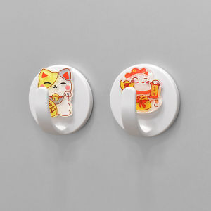 Strong Magnetic Kitchen Storage Hooks Fridge Magnets No Drilling Required Iron Absorption Non-Traceable Adhesive Hooks