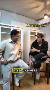 MARY | Steel Sliding Glass Cabinet for Display and Storage - Heavy Duty Steel Cabinet