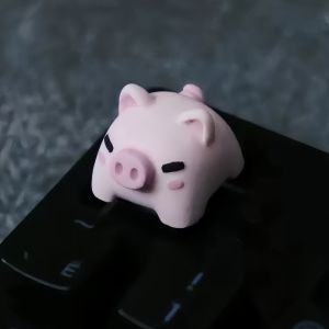 Keycaps Hình Chú Lợn Dễ Thương Cho Bàn Phím Cơ Cherry MX Axis Tương Thích Chiều Cao R4 Trang Trí Bàn Phím Cá Nhân Hóa